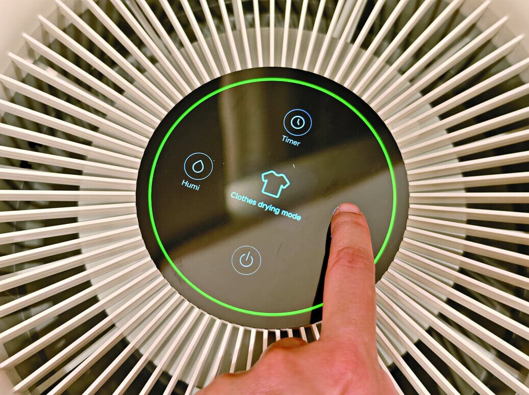 可以觸控屏幕選擇模式。