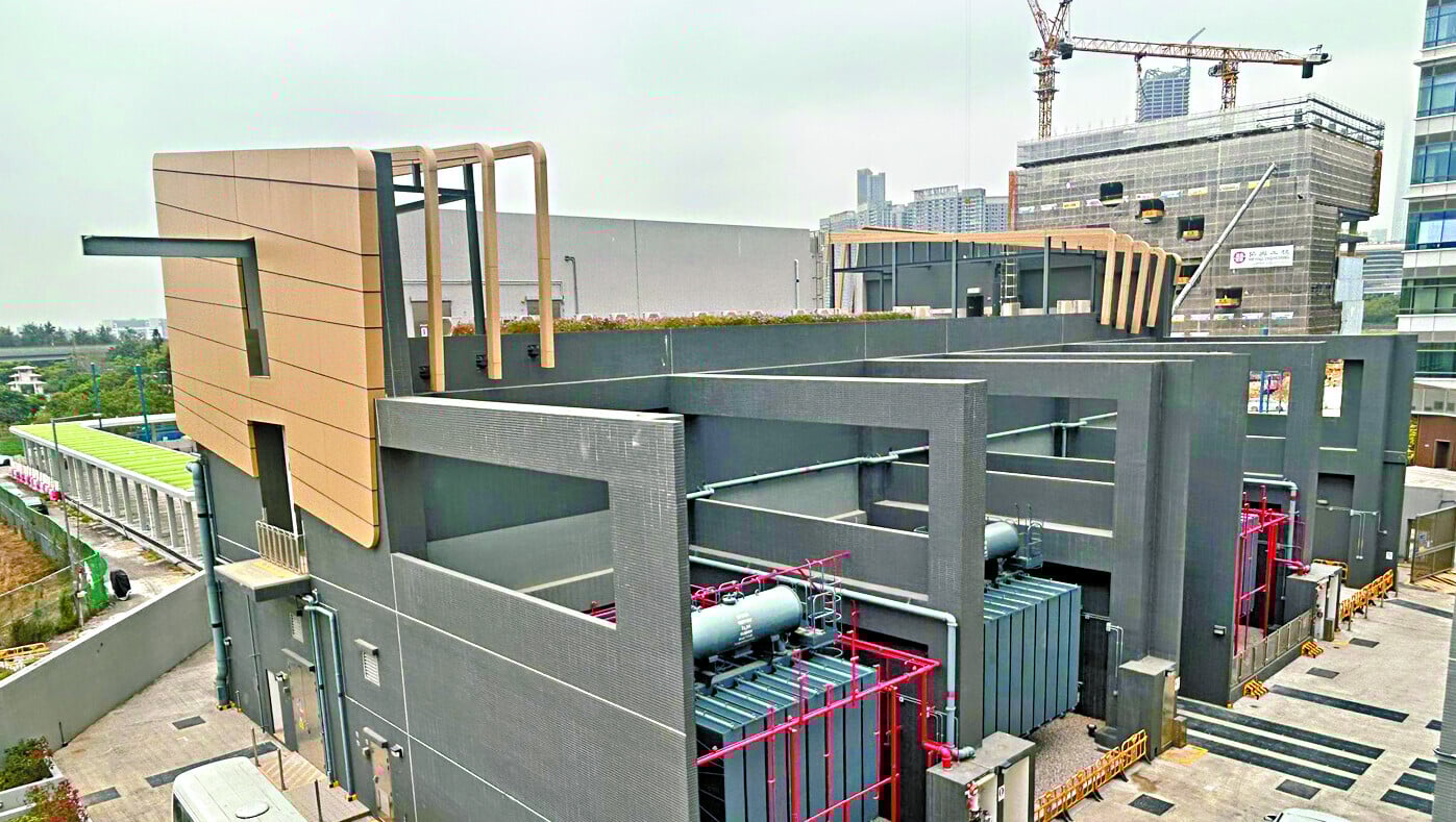 河套西變電站支持港深創新及科技園發展。(朱慧恩攝)