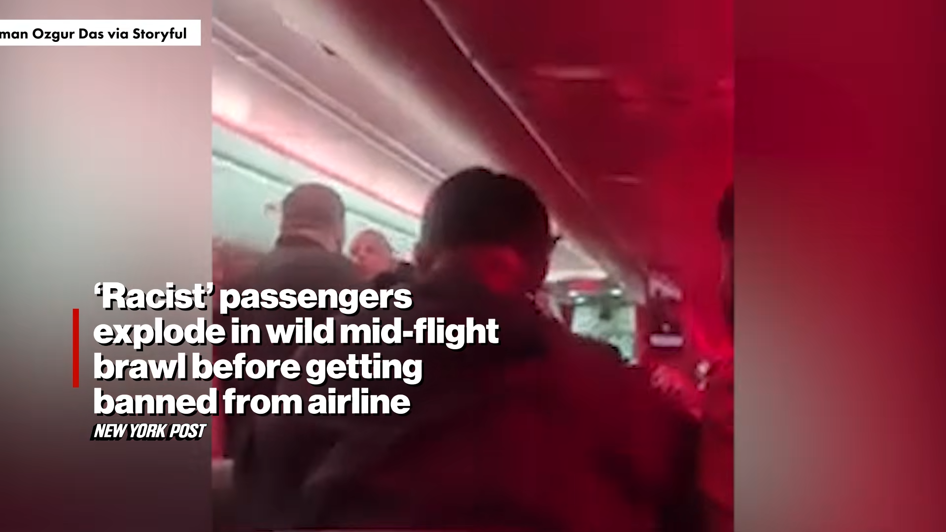 ‘Racist’ Passengers Explode in Wild Mid Flight Brawl Before Getting Banned From Airline 0 7 screenshot