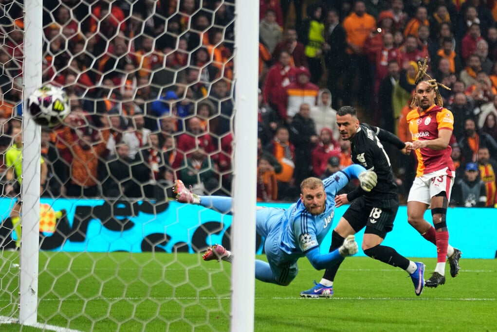 歐聯附加賽首回合,加拉塔沙雷以5︰2大勝祖雲達斯(美聯社)