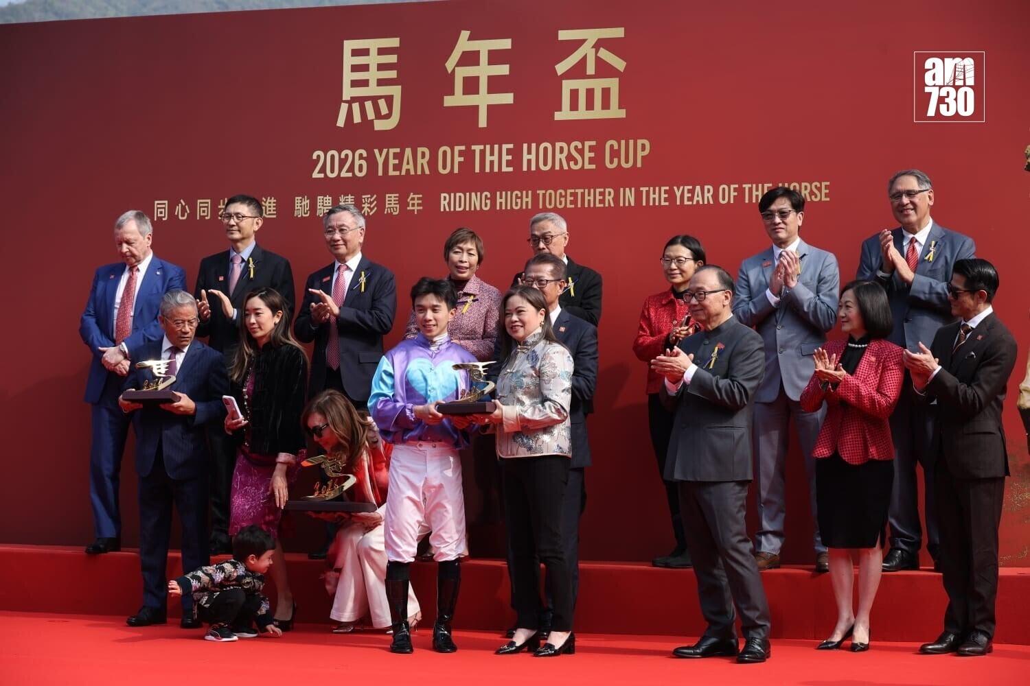 馬年賽馬日。(周令知攝)