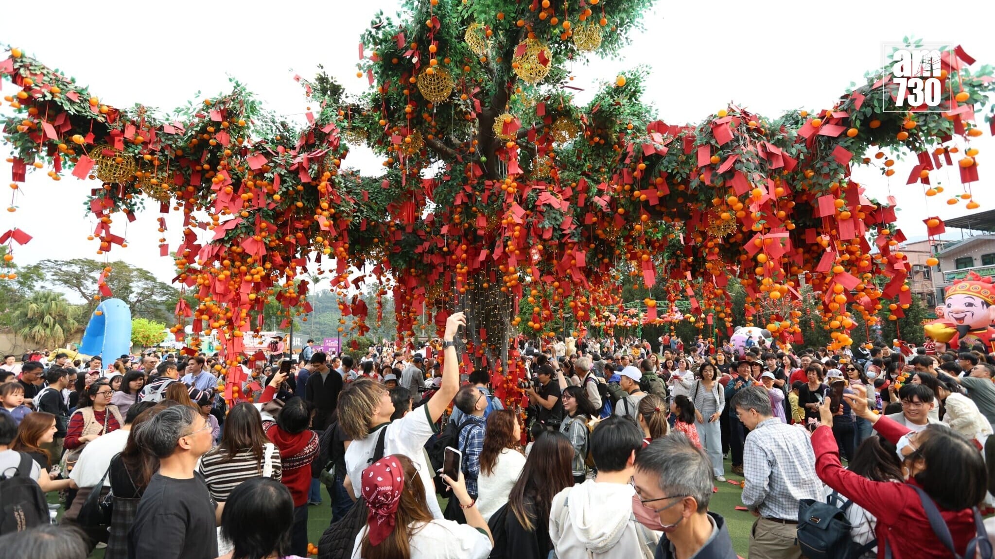 大埔林村吸引不少市民前往。(鍾式明攝)