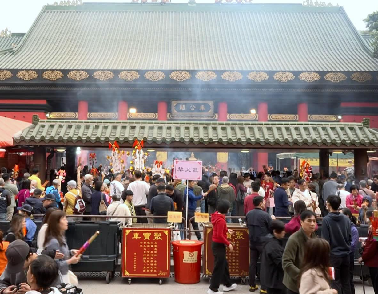 沙田車公廟(港台資料圖片)