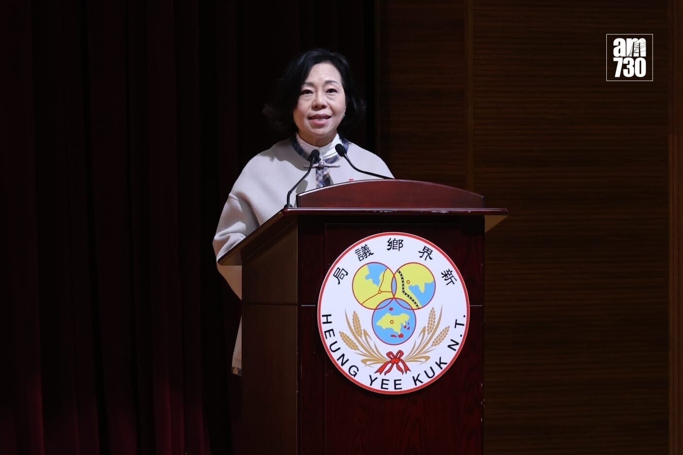 民政及青年事務局局長麥美娟。(林俊源攝)