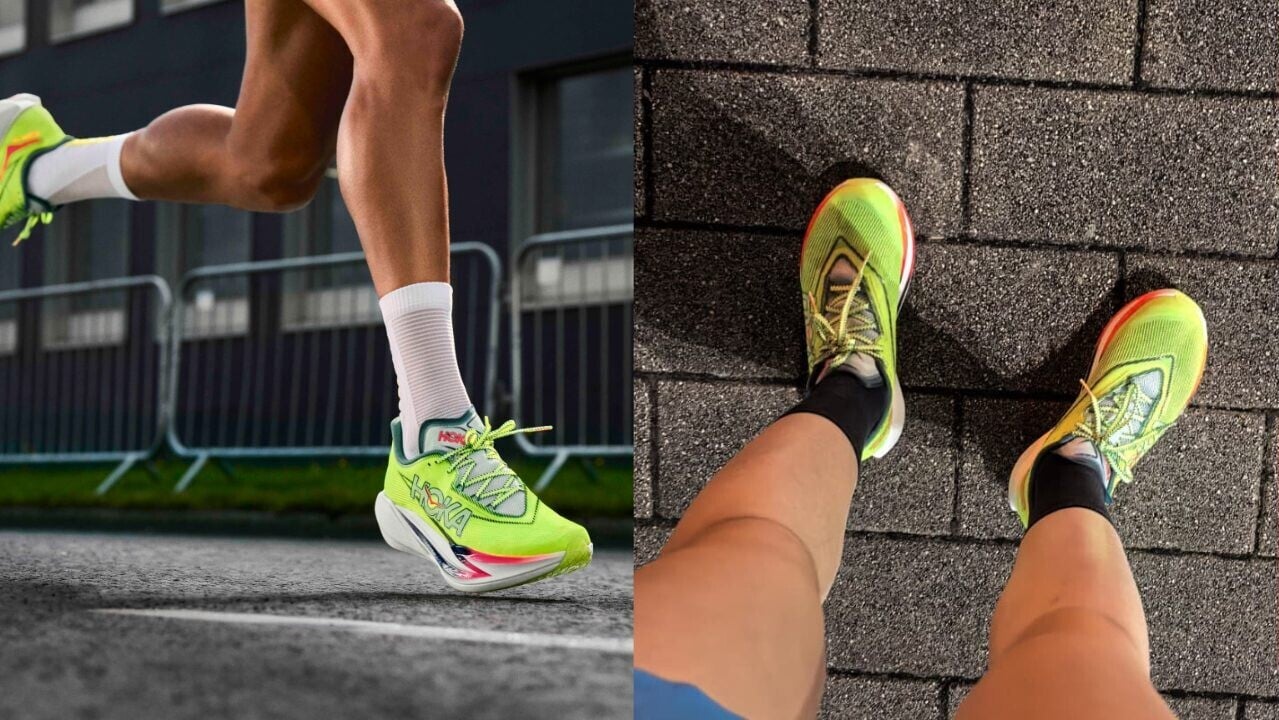 作為HOKA史上最輕的馬拉松競速鞋，以女裝 US8.5 為例，Cielo X1 3.0單鞋重量不足 180 克，置於鞋盒之中彷如無物，懷疑鞋本身輕過鞋盒。