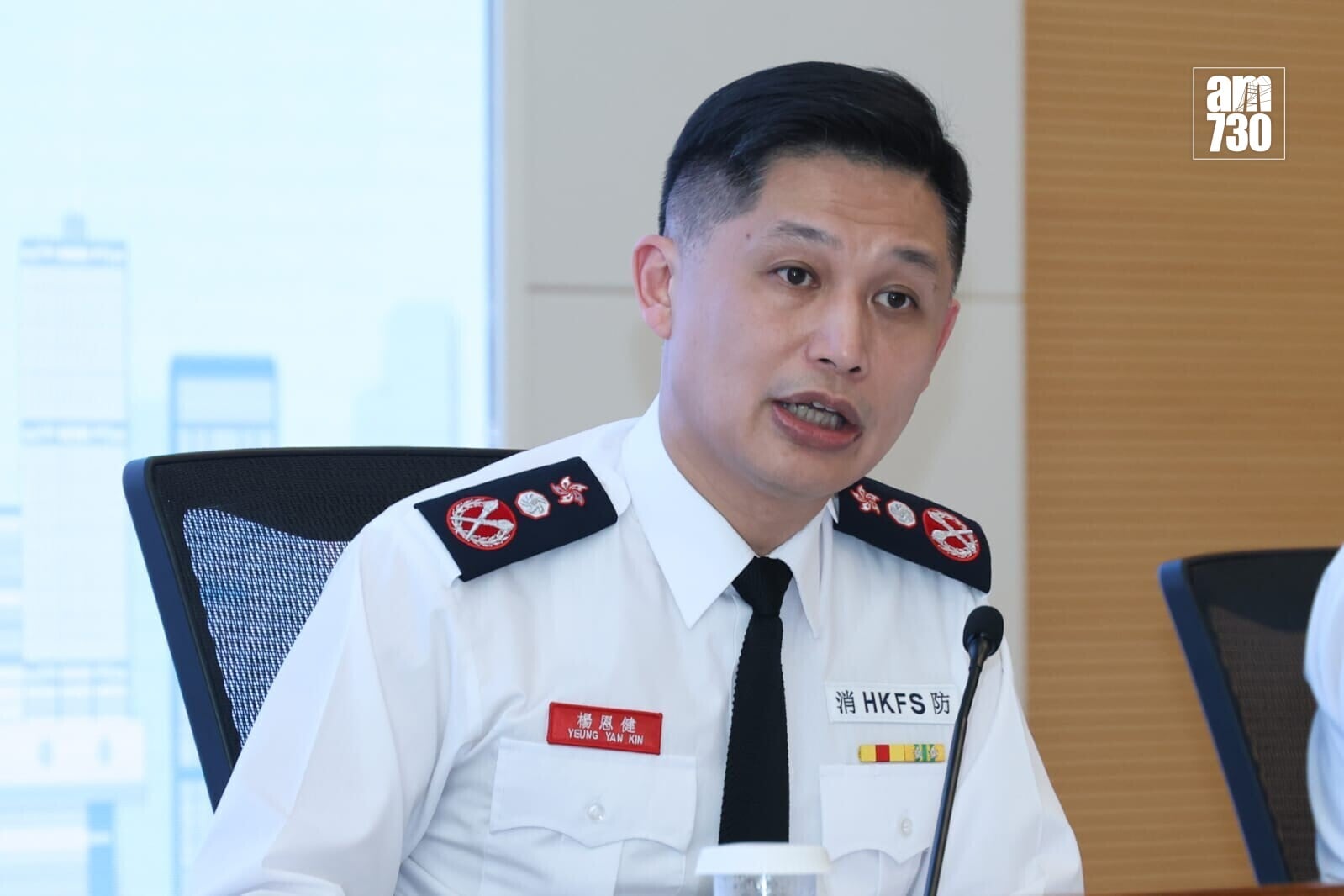 消防處長楊恩健。(周令知攝)