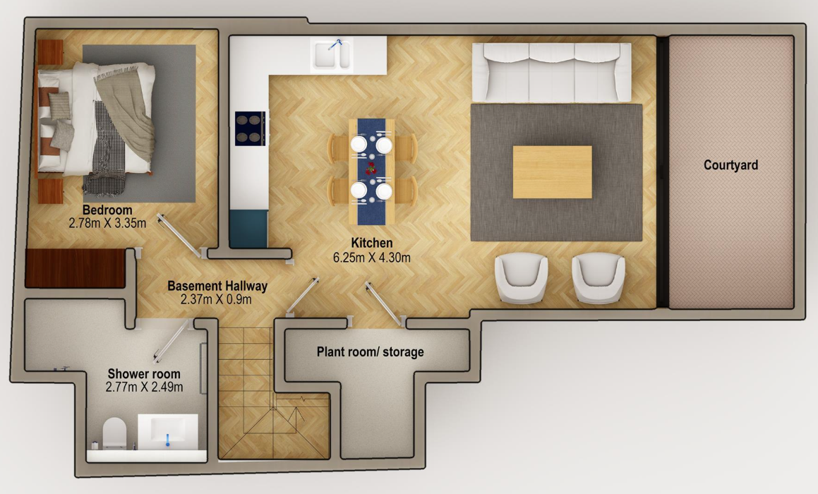 物業地庫平面圖。(互聯網)