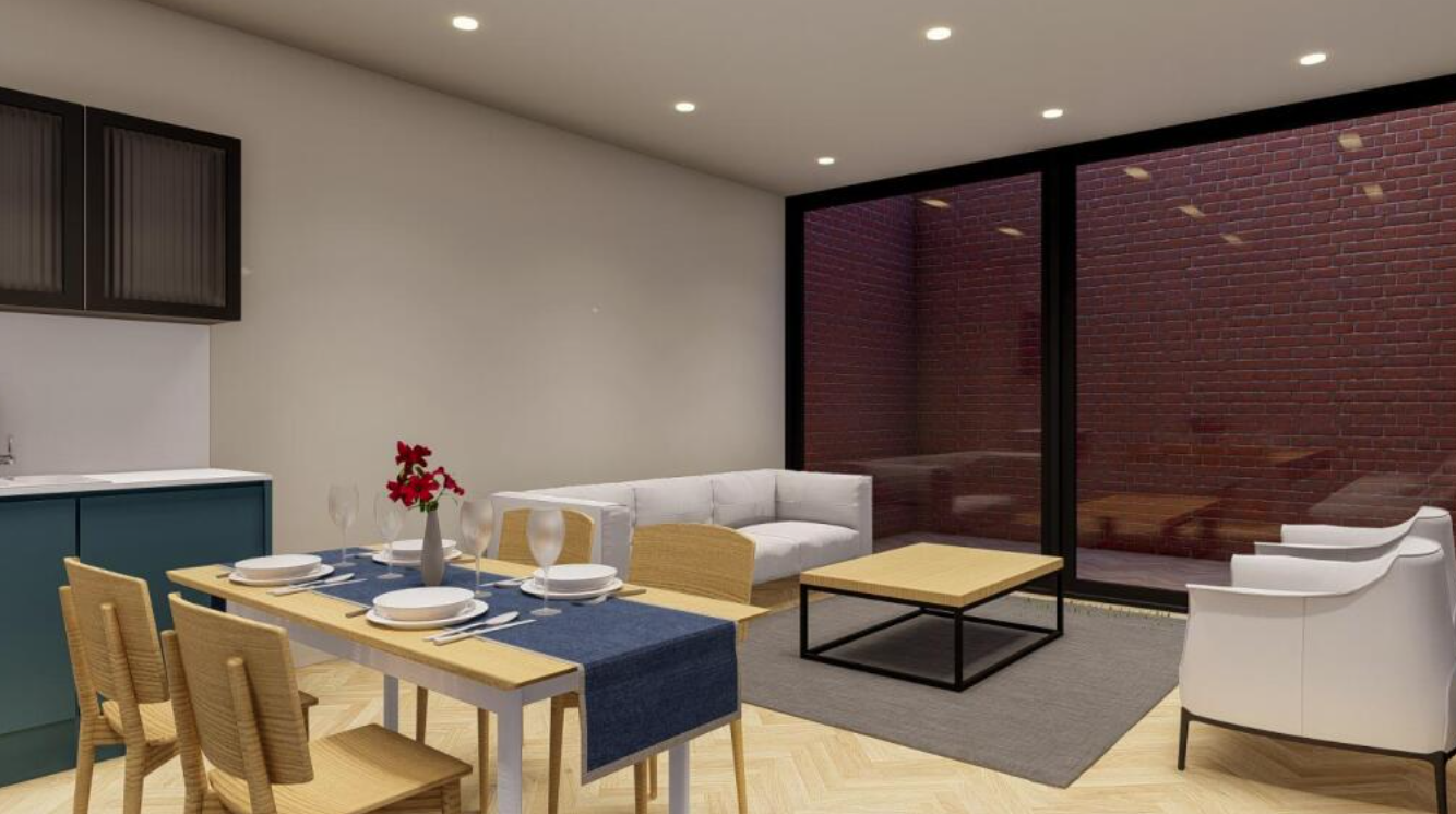 物業內部構想圖。(互聯網)