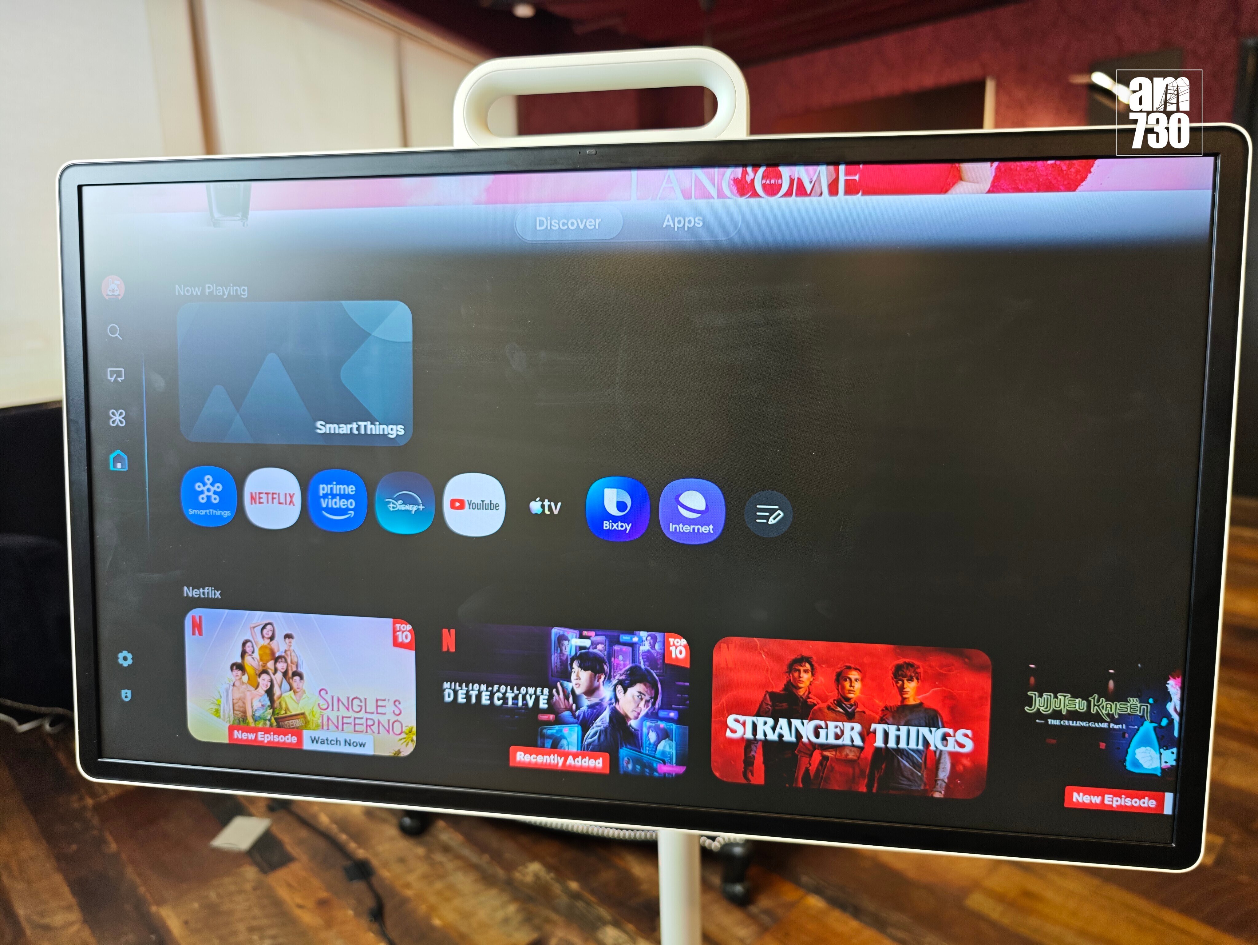 Samsung The Movingstyle本身為27吋觸控式面板。