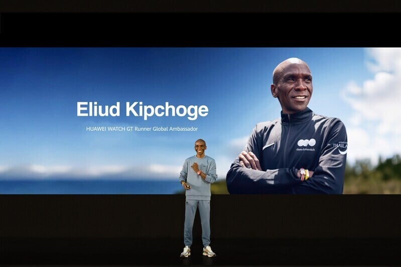 兩屆奧運馬拉松金牌選手Eliud Kipchoge為HUAWEI WATCH GT Runner全球代言人。