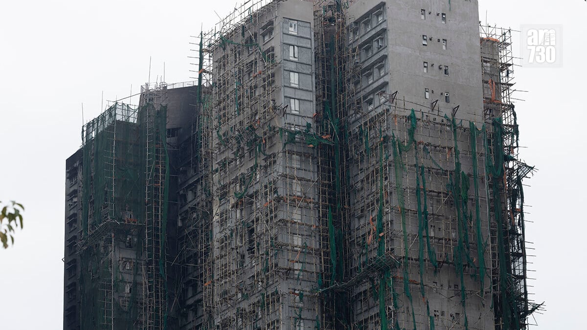 大埔宏福苑2025年11月底發生五級大火，火勢波及8座大廈當中的7座。(資料圖片／蘇文傑攝)