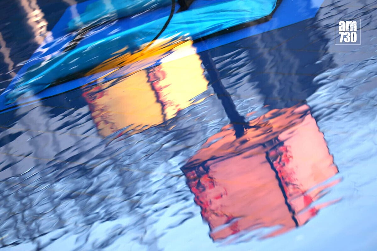 綵燈《獅躍新春 馬到功成》由資深紮作師傅許嘉雄製作。(資料圖片/林俊源攝)