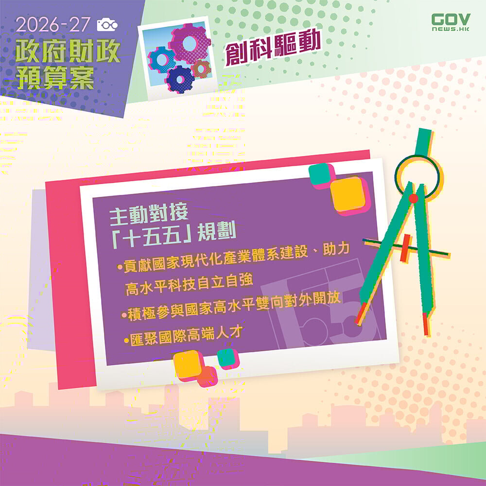 財政預算案2026懶人包,主動對接十五五規劃(添馬台)