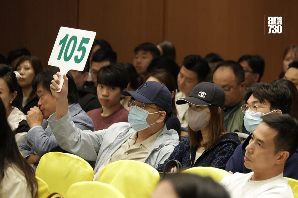 運輸署舉行新春車牌拍賣。(吳康琦攝)
