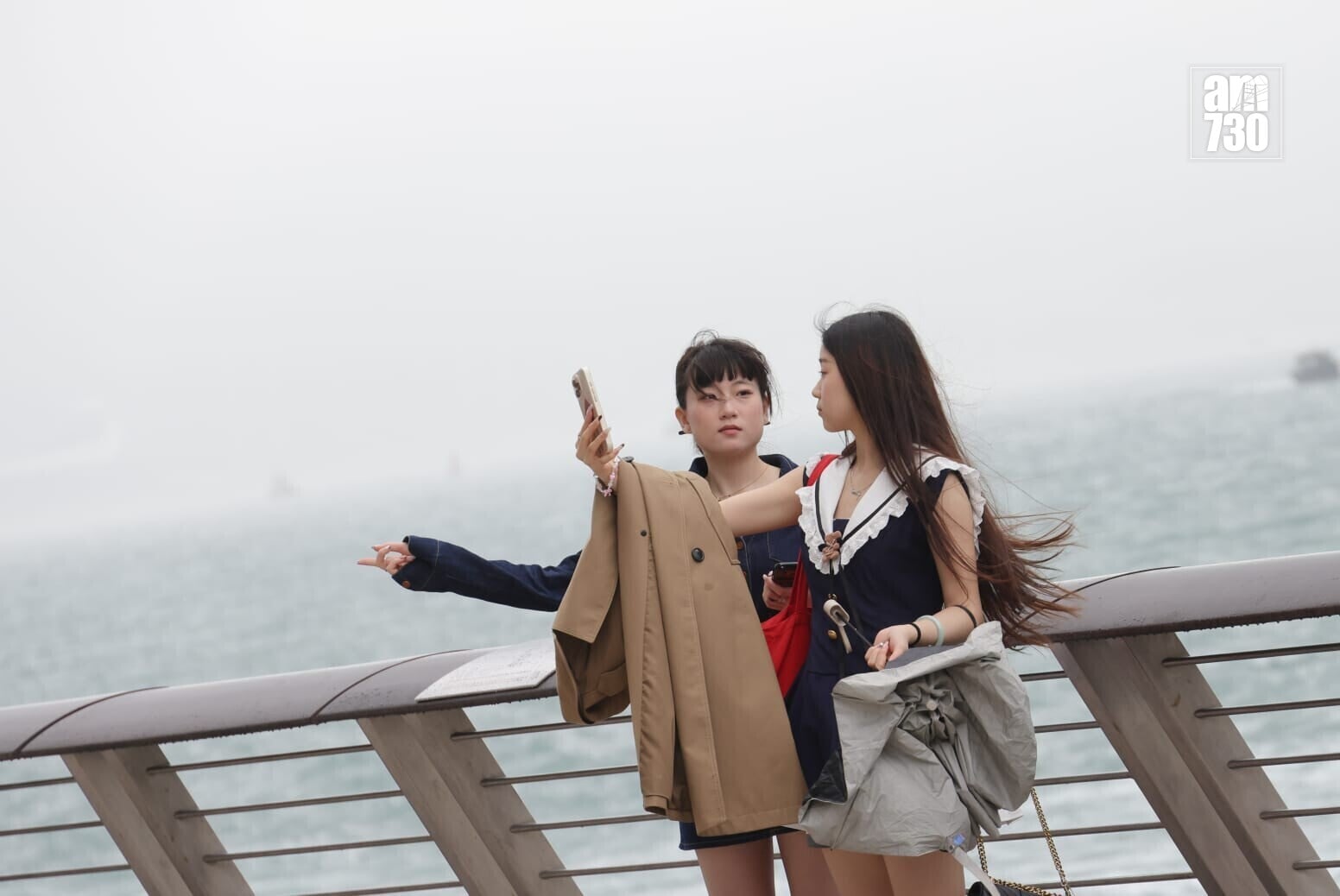 冷鋒今稍後抵達,雷雨區或於未來兩三小時移近珠江口一帶。(吳康琦攝)