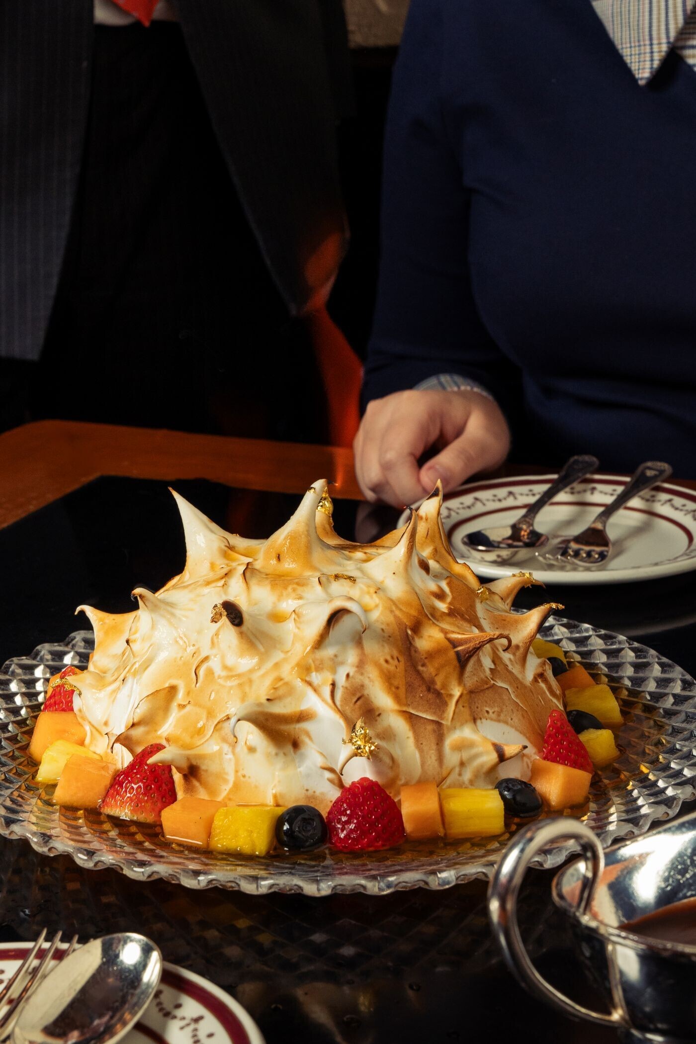 Baked Alaska Ice Cream Cake Topped with Flamed Meringue 2