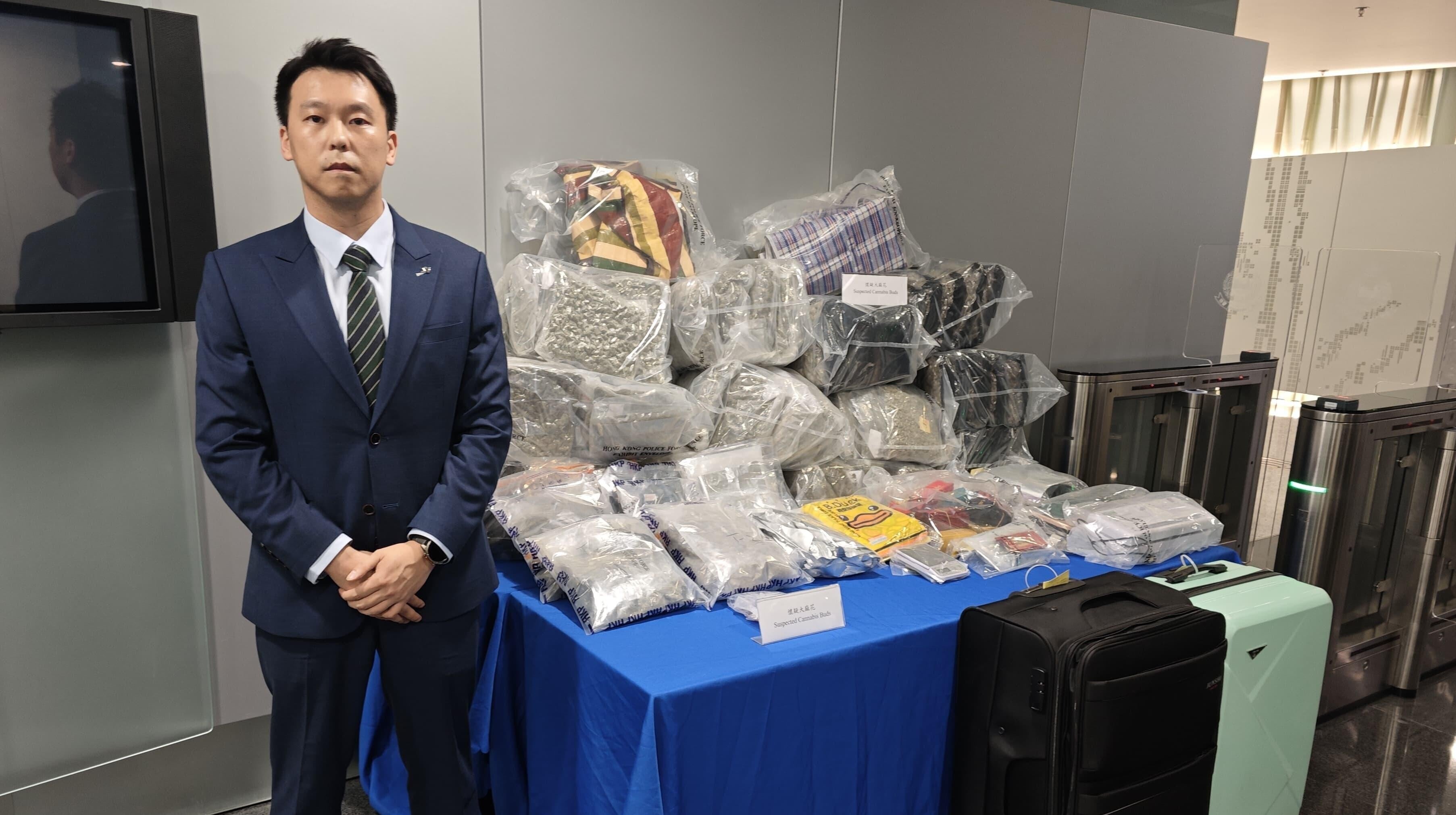 警葵涌工廈搗毒品倉　檢1200萬元大麻花拘兩男