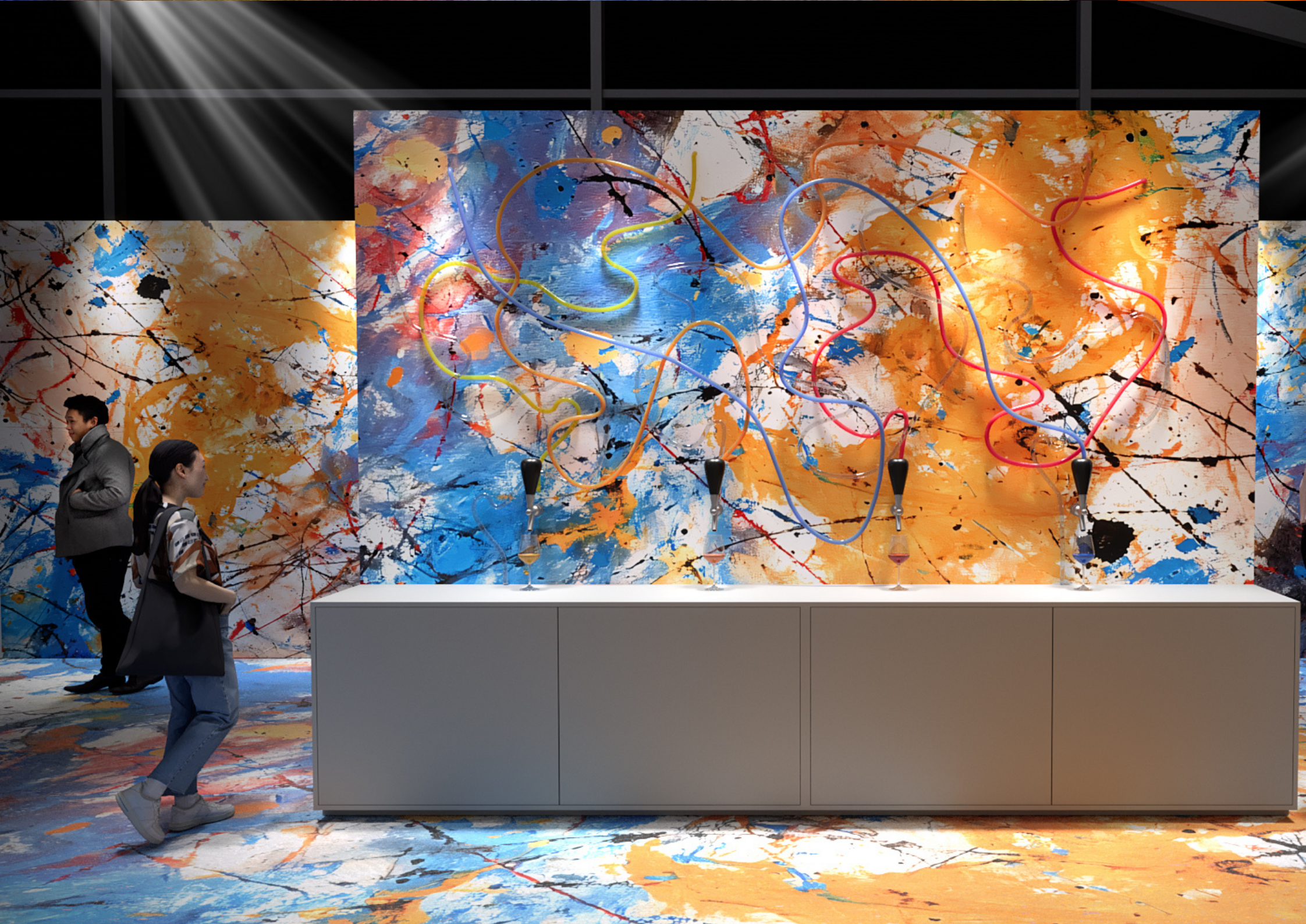 Gallery Rendering Drip (Image Credit to Central Yards Edible Art Fair)