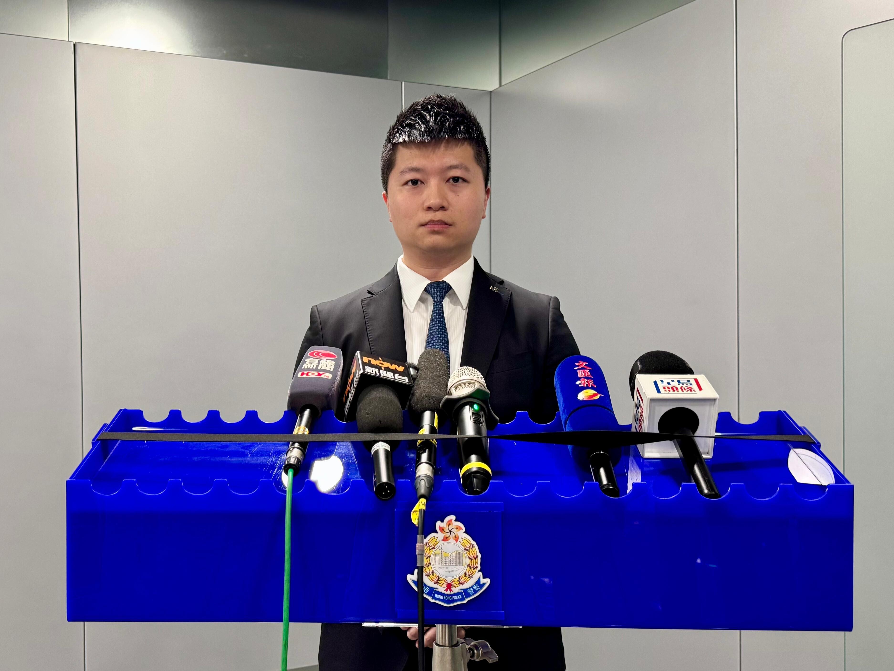 毒品調查科行動組高級督察鄧駿穎。
