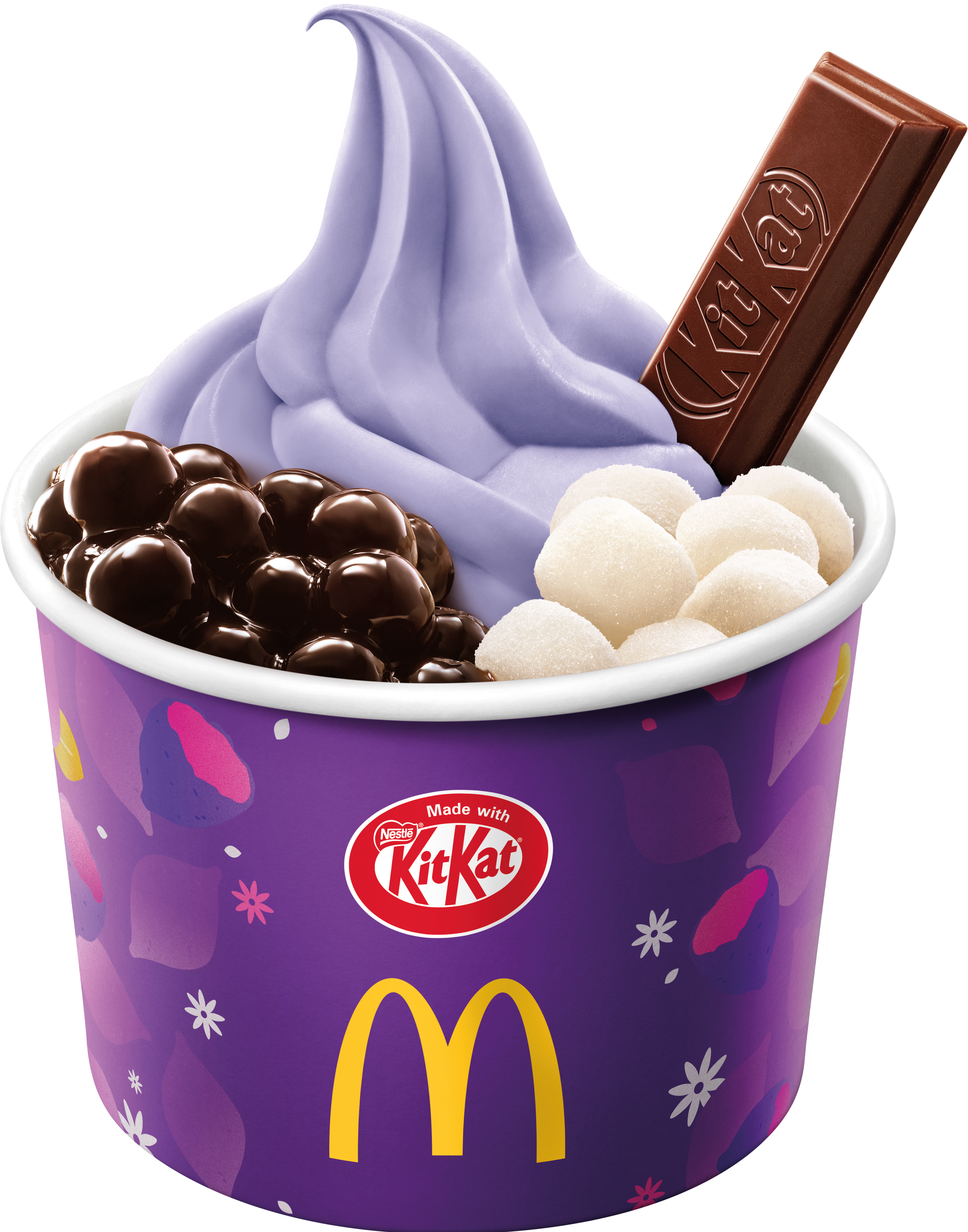 B1. Taro Kitkat Mochi Parfait