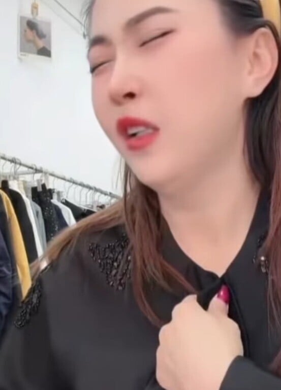 網紅「王炸姐」在直播時不適,神情痛苦