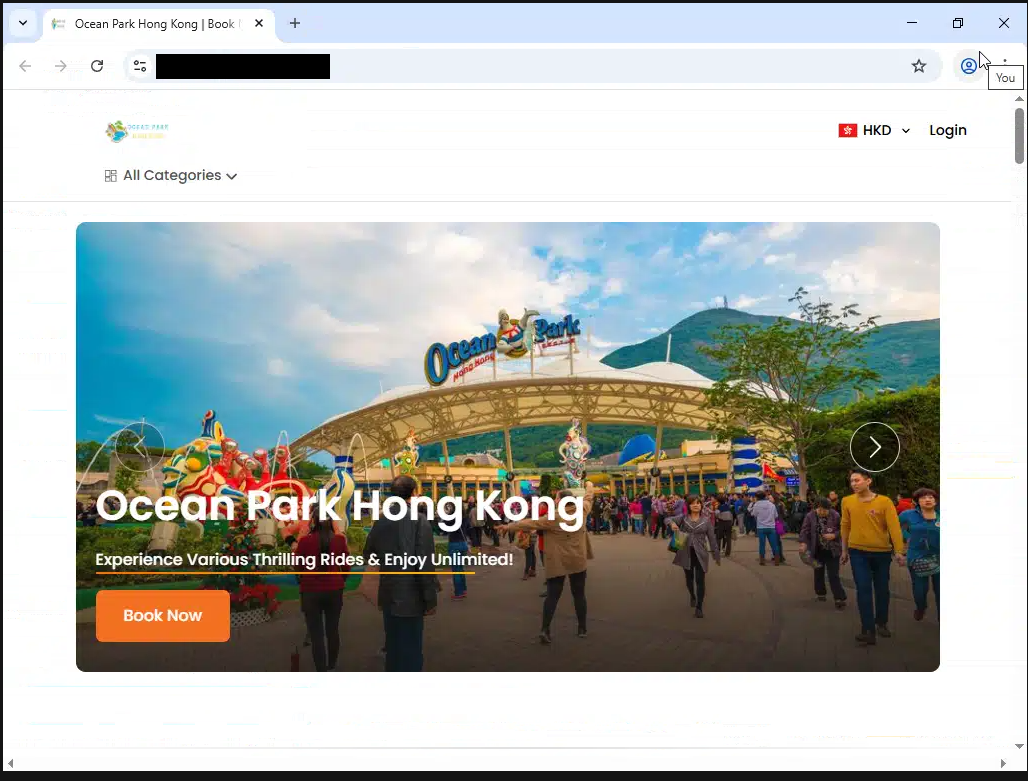 假冒旅遊熱點售票網站