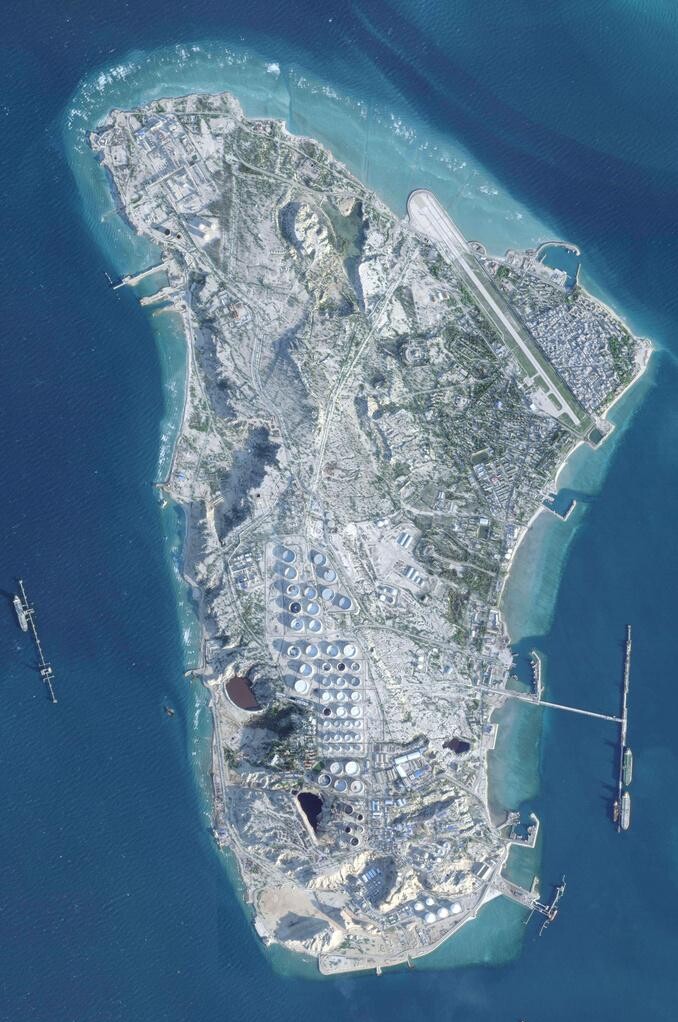 伊朗哈爾克島(Kharg Island)。(圖/美聯社)