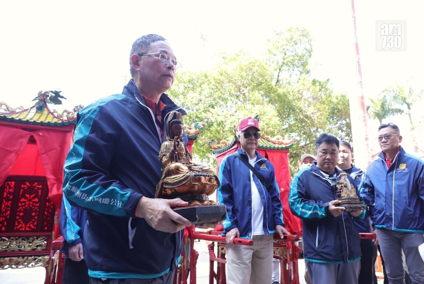 鴨脷洲洪聖文化節開鑼 接神巡遊海上賀誕 (林俊源攝)
