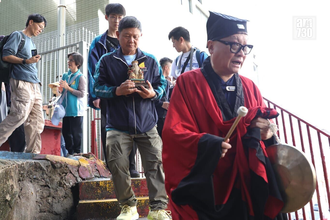 鴨脷洲洪聖文化節開鑼 接神巡遊海上賀誕 (林俊源攝)