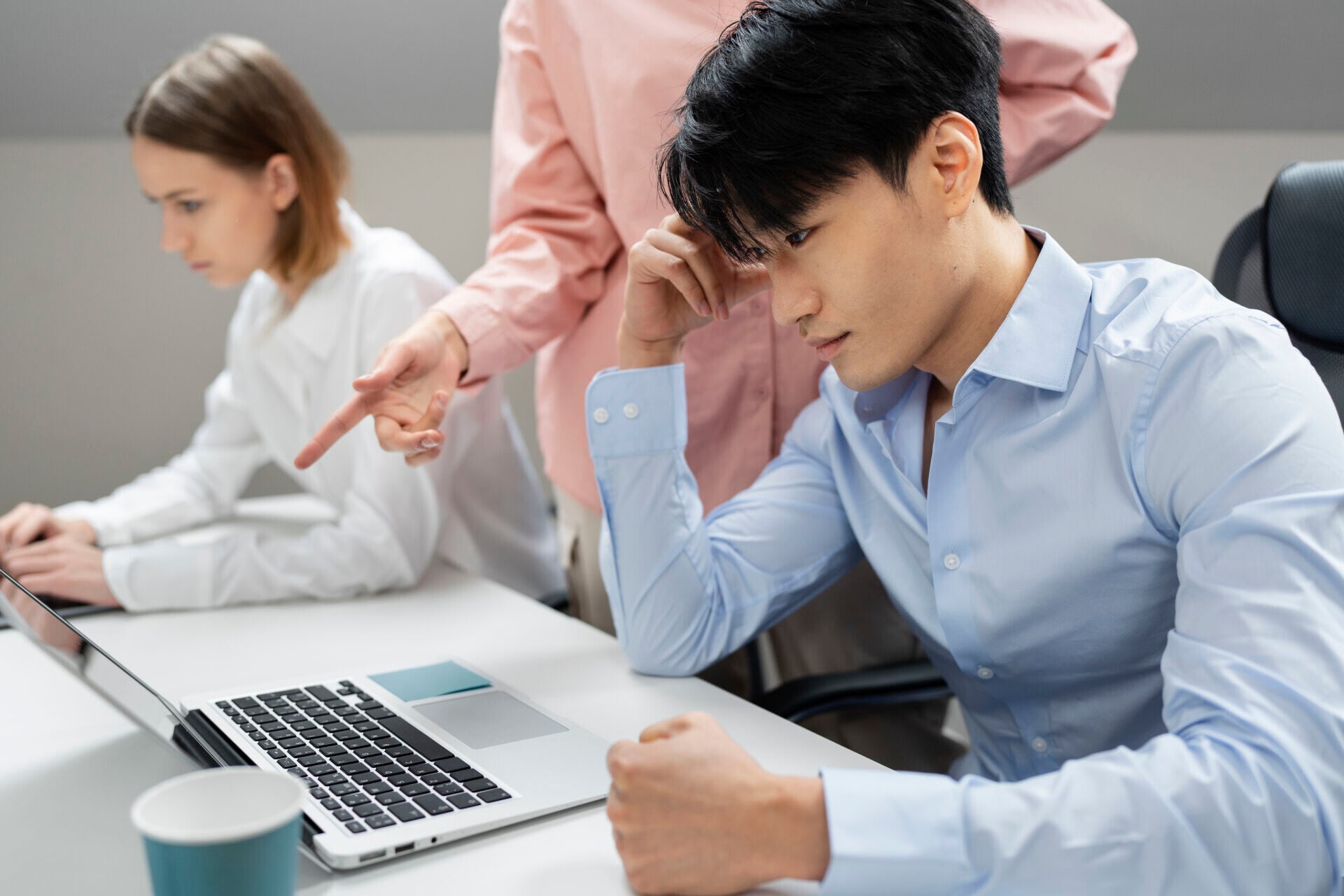 Workplace violence taking place colleagues
