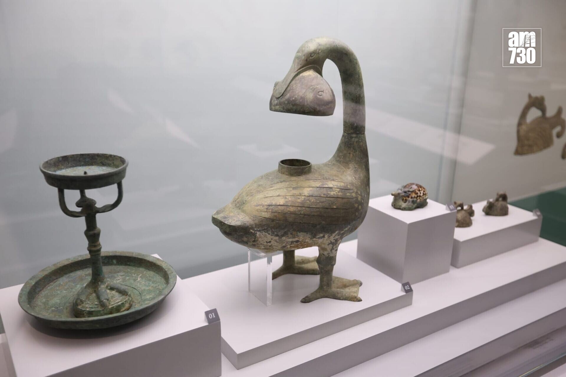 「漢風泱泱:雄渾與交融的盛世」展覽。(鍾式明攝)