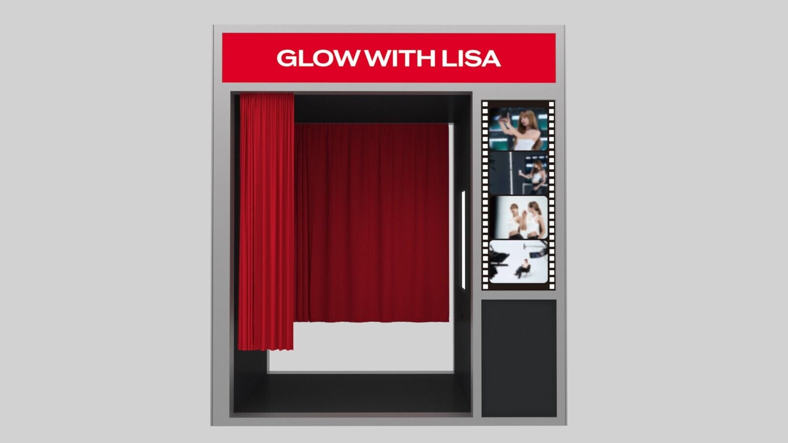 Glow with LISA 互動照相區 與Lisa一起「同框」影相,共有三款造型可選