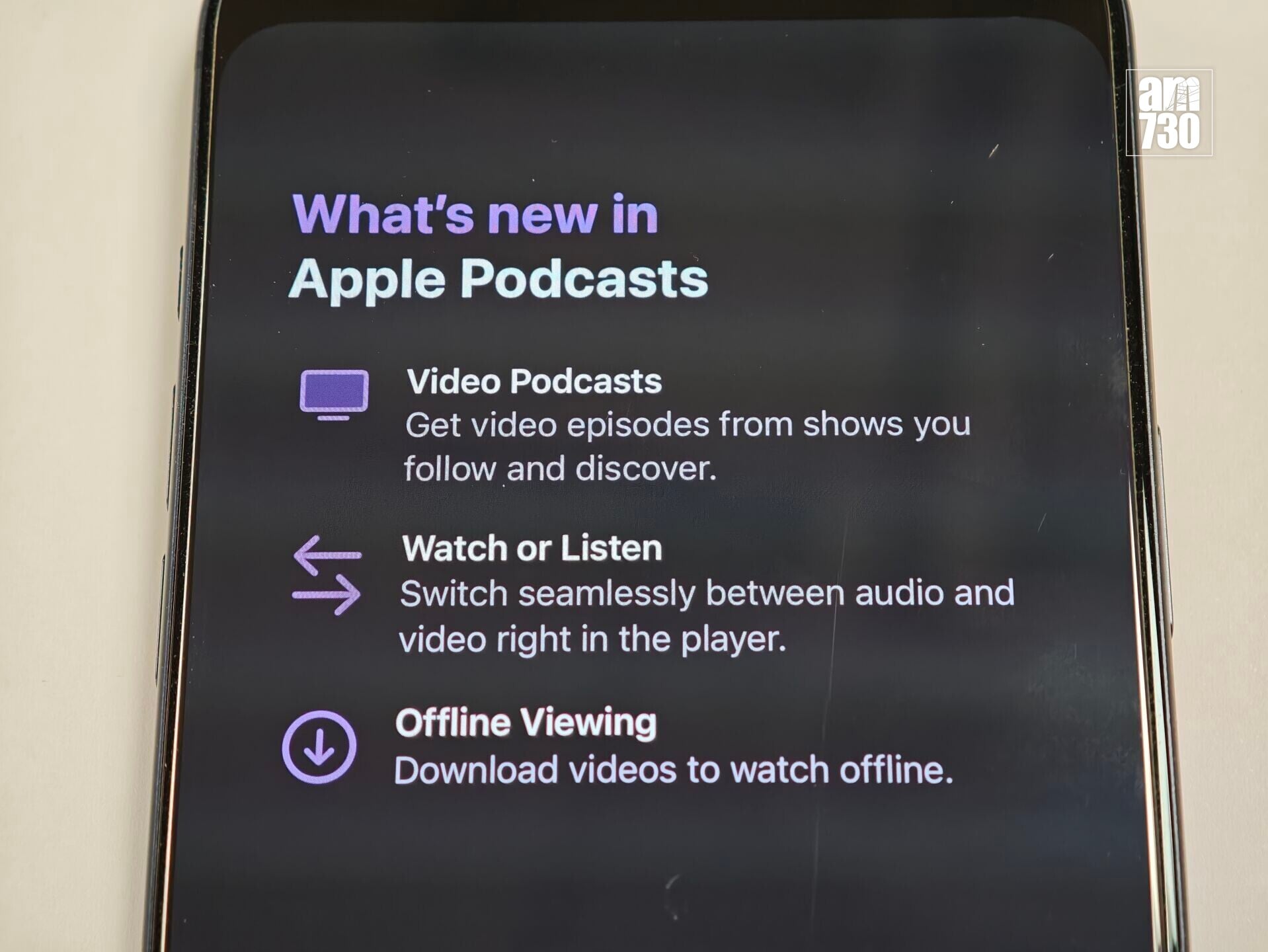 Apple Podcasts app新功能。