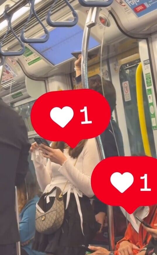 屯馬綫列車日前有女乘客被非禮,受害人事後將拍攝到的過程放上網。(Threads圖片)