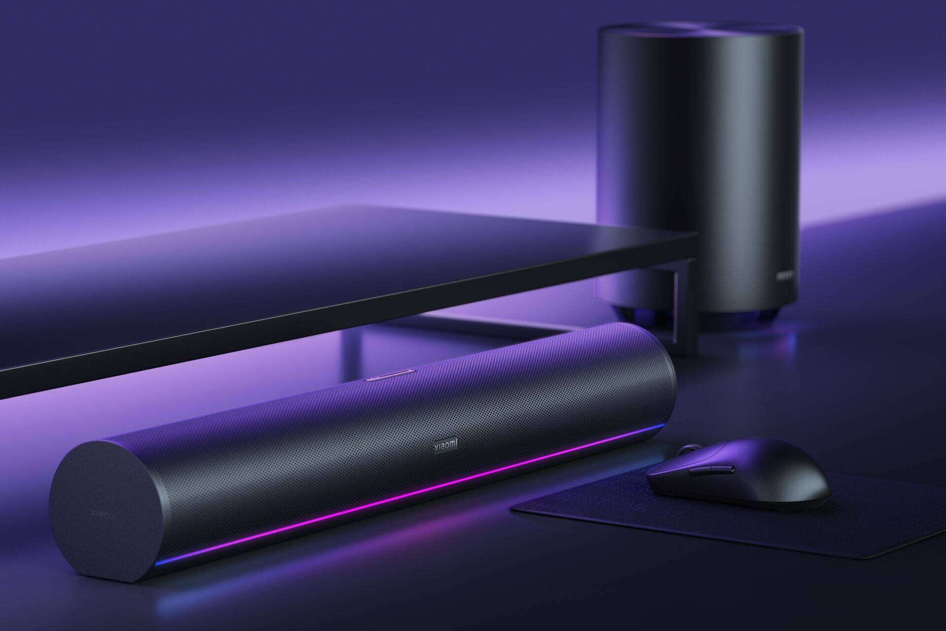 小米Xiaomi Desktop Speaker Pro Set備有RGB燈光。