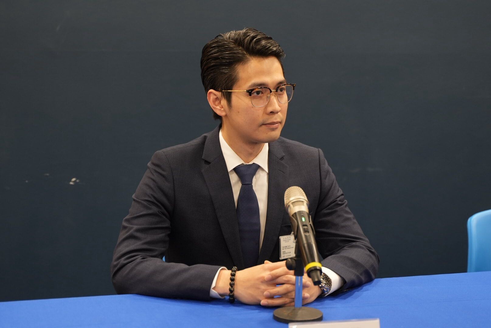 元朗警區刑事部督察吳冠麟。