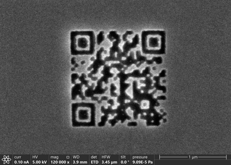 QR Code面積僅1.977平方微米(維也納工業大學)