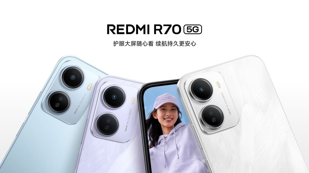 小米REDMI R70系列手機上架 6300mAh電池續航力強