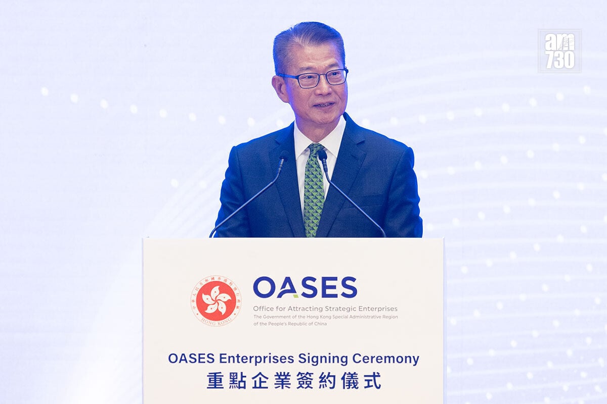 陳茂波表示,政府未來會繼續引進更多優質企業。(資料圖片/蘇文傑攝)