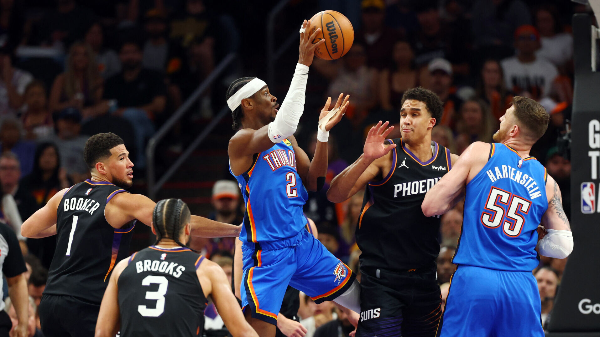 2026 04 28T033713Z 68528377 MT1USATODAY28827931 RTRMADP 3 NBA PLAYOFFS OKLAHOMA CITY THUNDER AT PHOENIX SUNS