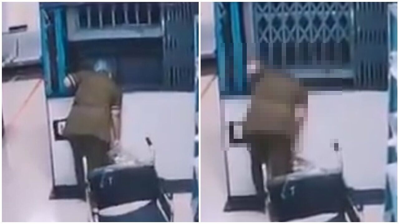 女工探頭看𨋢槽，遭降升降機夾頭慘死。(X)