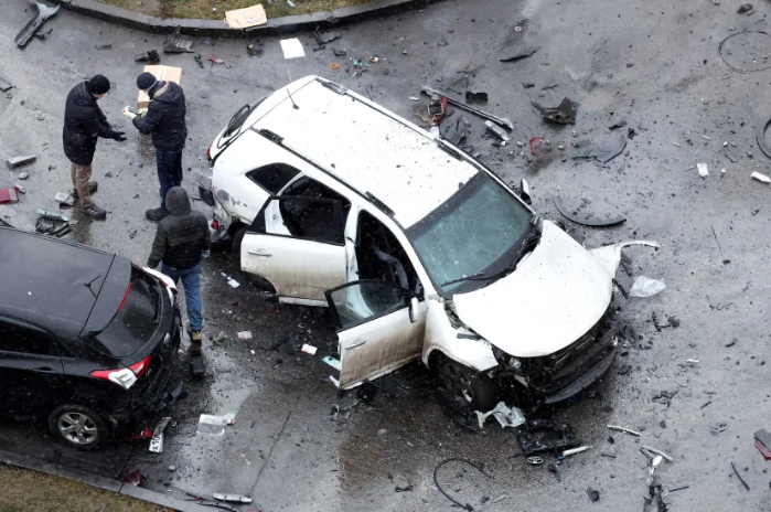 俄軍高層將領薩爾瓦羅夫中將在莫斯科因汽車底部爆炸裝置引爆身亡。(互聯網)