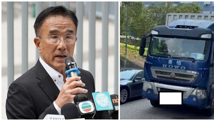 前立法會議員、實政圓桌召集人田北辰今日（6日）在社交平台發文，投訴自己公司停車場的出口常有大型貨車違例停泊，對駕駛者構成嚴重危險
