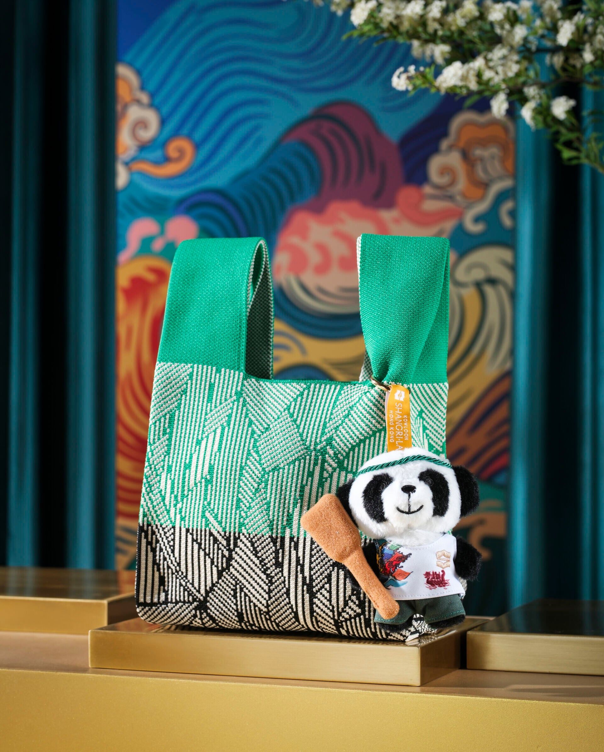 Paddle & Rise Edward Panda Plush Keychain 槳動喜躍Edward熊貓公仔鎖匙扣 1