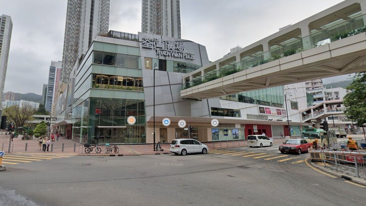 荃灣廣場。（Google地圖截圖）