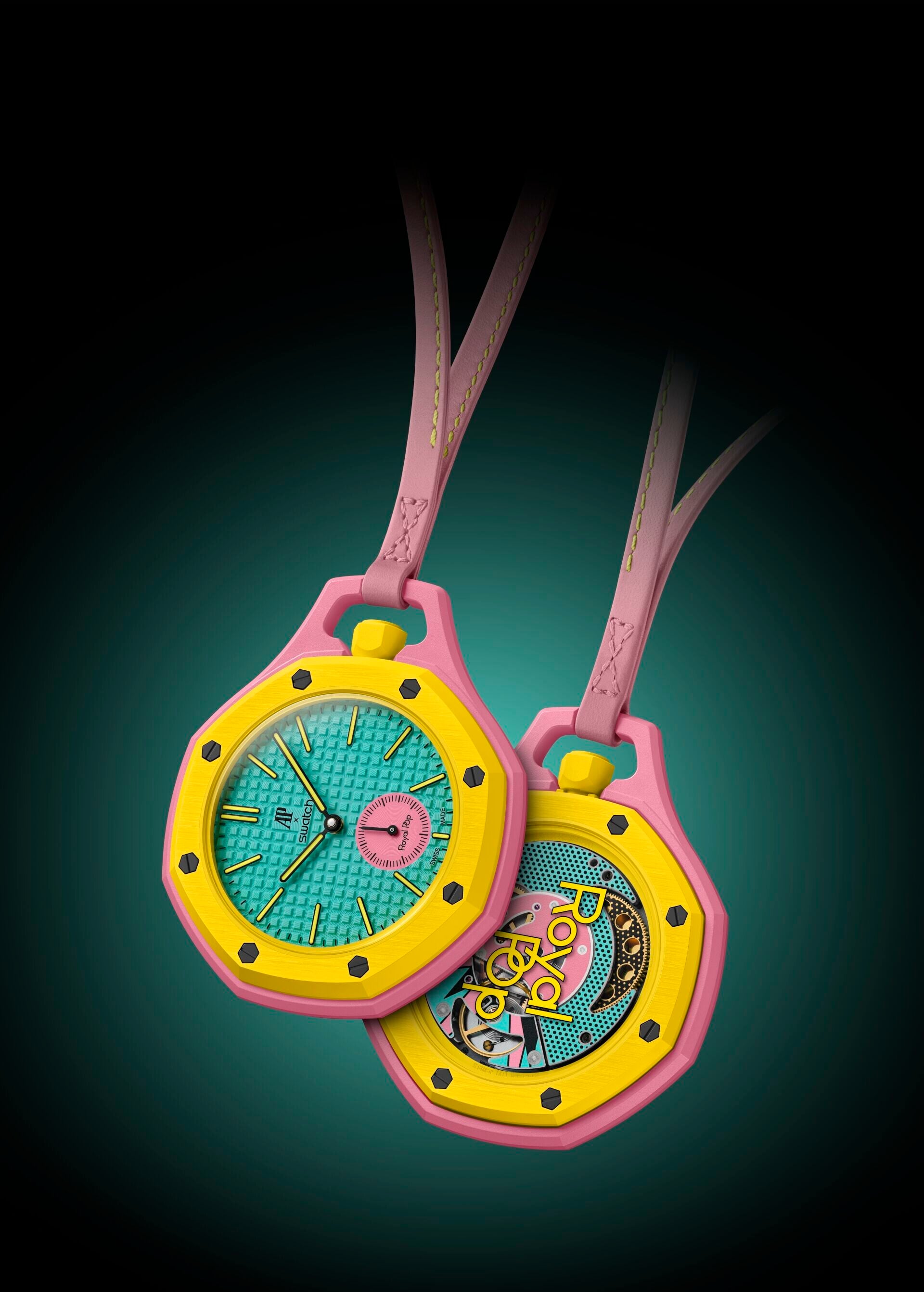 Swatch愛彼聯手推出全新「Royal Pop」錶款。