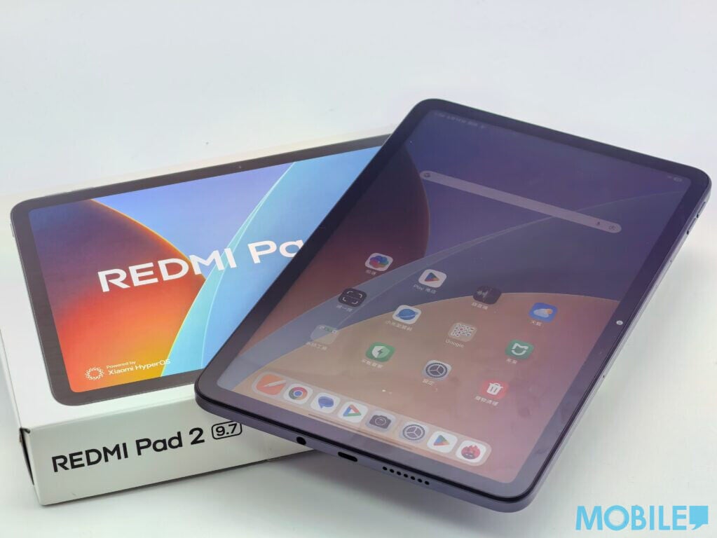 Redmi Pad 2 9.7平板電腦規格包括 800 萬像素主鏡頭,正面則配備 500 萬像素視像鏡頭