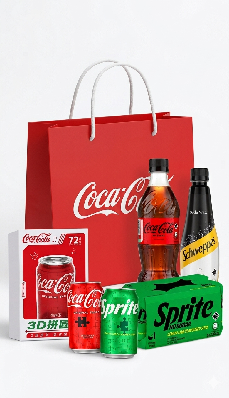 Coca Cola無糖氣泡驚喜禮袋 總值: $136 (每日限量100袋)