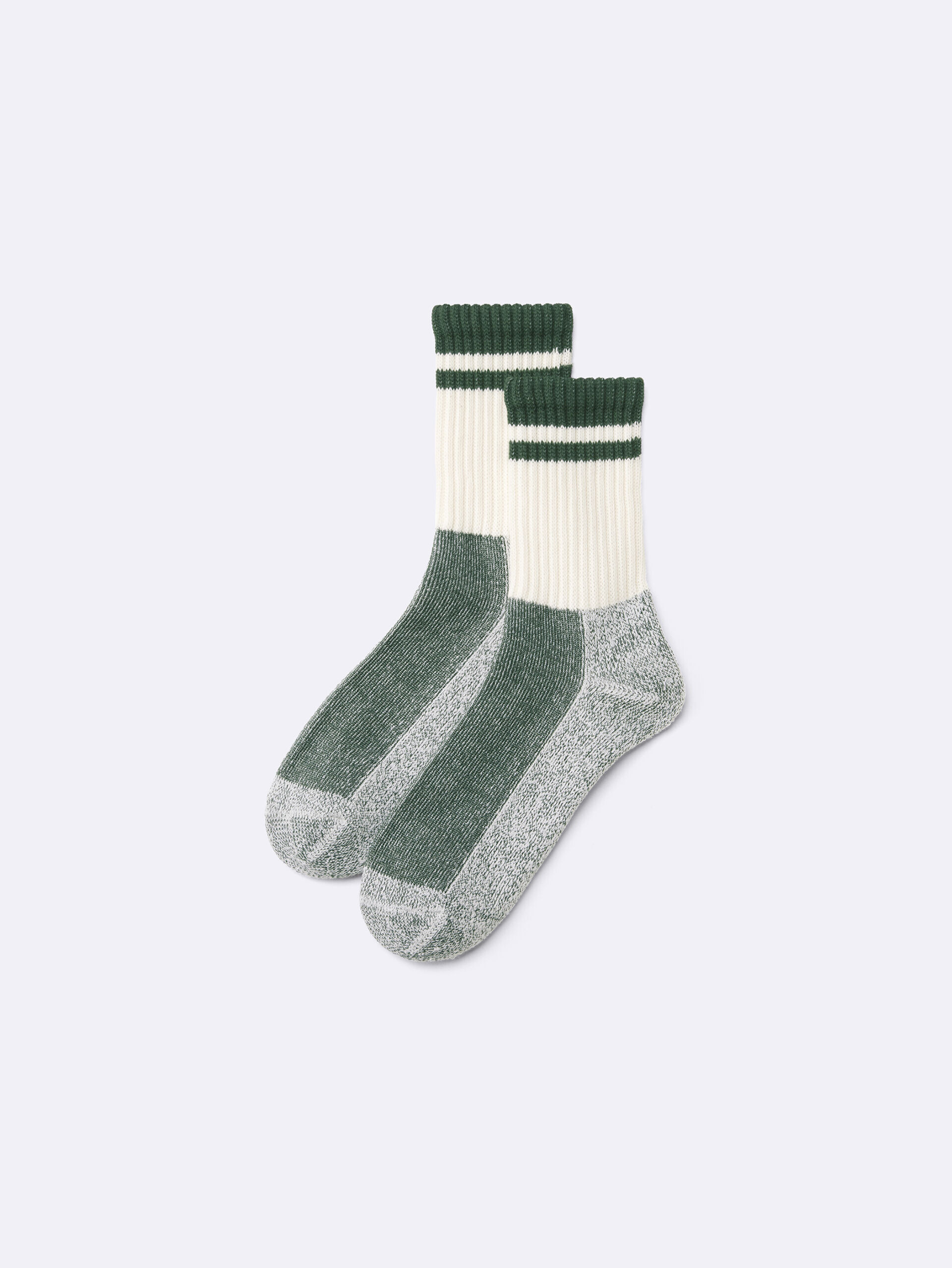 High Ankle Socks Line Green