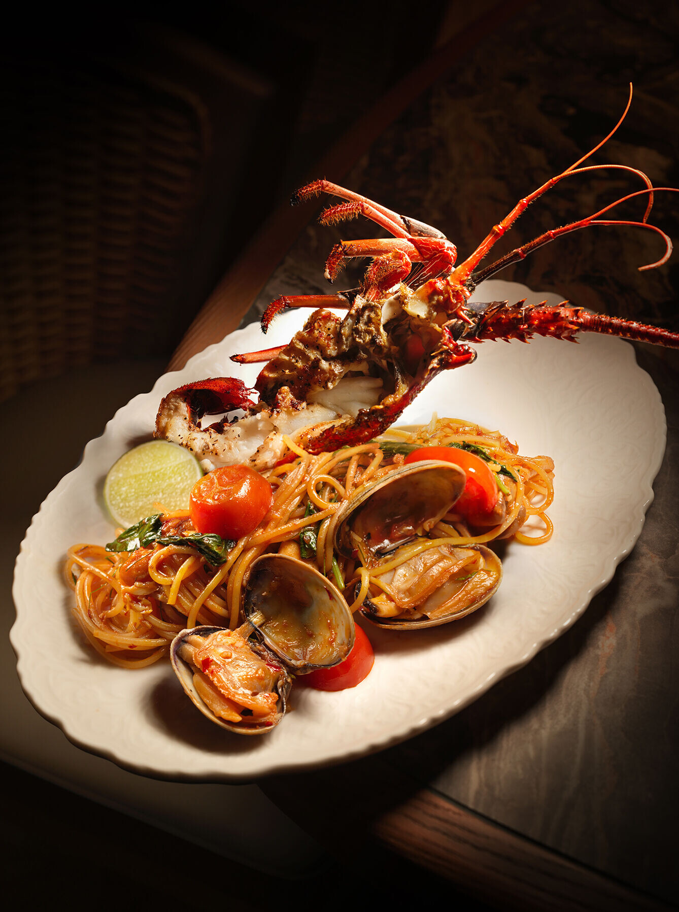石龍蝦冬蔭意大利麵 Rock Lobster Spaghetti